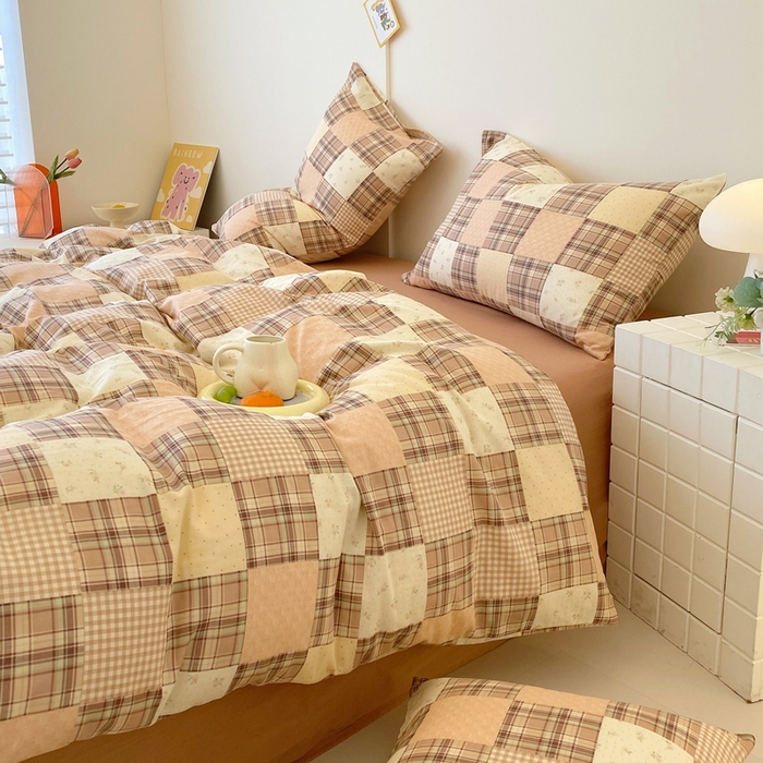 91家纺网 家纺一手货源 找家纺 于果 2025新款全棉双层纱四件套第四批 达令