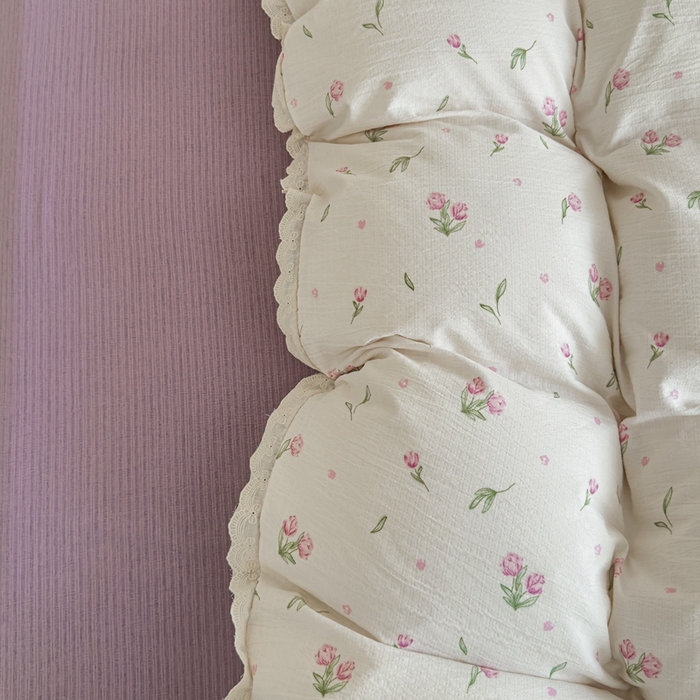 91家纺网 家纺一手货源 找家纺 可思家纺 2025新款法式皱皱纱四件套 小玫瑰