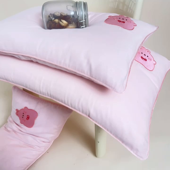 91家纺网 家纺一手货源 找家纺 （总）喜多兔2025新款小轻柔纯棉双层纱枕套枕头