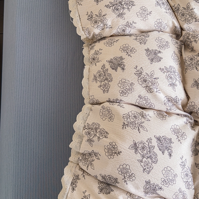 91家纺网 家纺一手货源 找家纺 可思家纺 2025新款法式皱皱纱四件套 夏日海岛