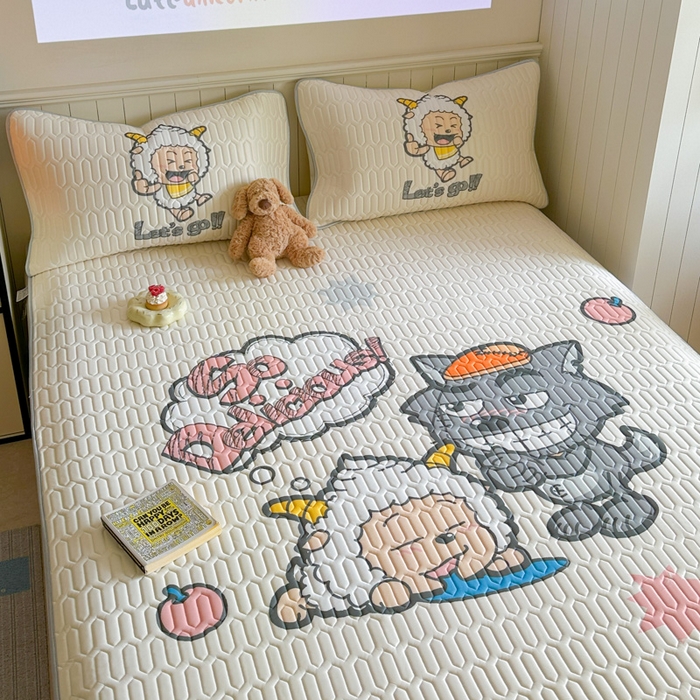 91家纺网 家纺一手货源 找家纺 金爱家 2025新款凉感丝乳胶凉席 乳胶-洋洋得意