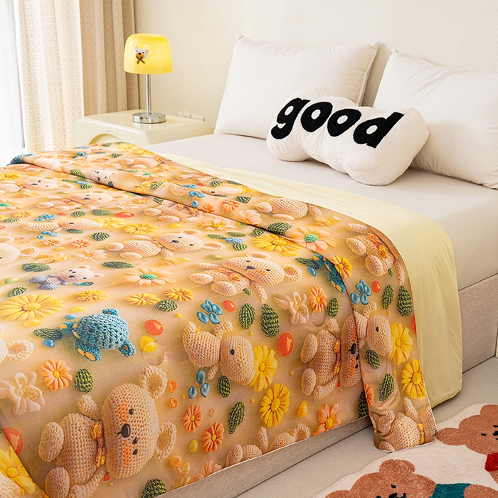 91家纺网 家纺一手货源 找家纺 （总）圣尔雅家纺 2025新款5D立体夏被被子被芯