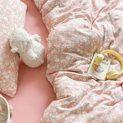 （总）如约 2025新款A类全棉双层纱四件套