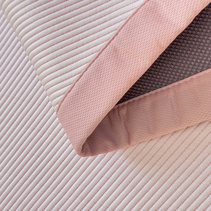 91家纺网 家纺一手货源 找家纺 绒世界 2025新款A类提花凉感豆豆复合凉席套件 提花豆豆-招财猫