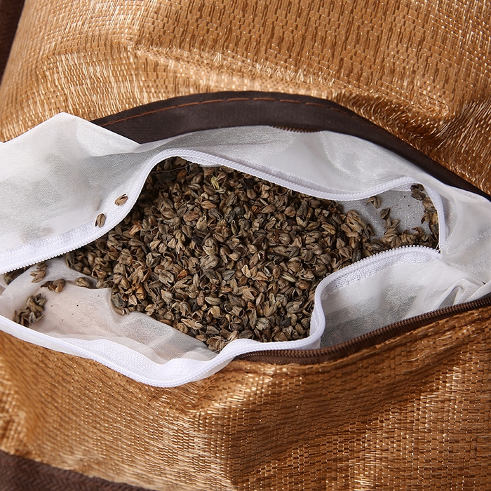 91家纺网 家纺一手货源 找家纺 梦叶草 2025新款全荞麦壳枕头夏季冰丝藤席枕芯冰藤荞麦枕竹面凉席枕头 直角PU冰藤荞麦枕-咖色