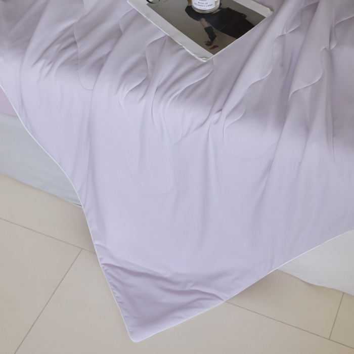 91家纺网 家纺一手货源 找家纺 （总）圣梦莱羽绒家纺 2025春夏新款A类锦氨凉感丝高克重冰丝夏凉被亲肤丝绸被芯（凡质量问题由商家承担）