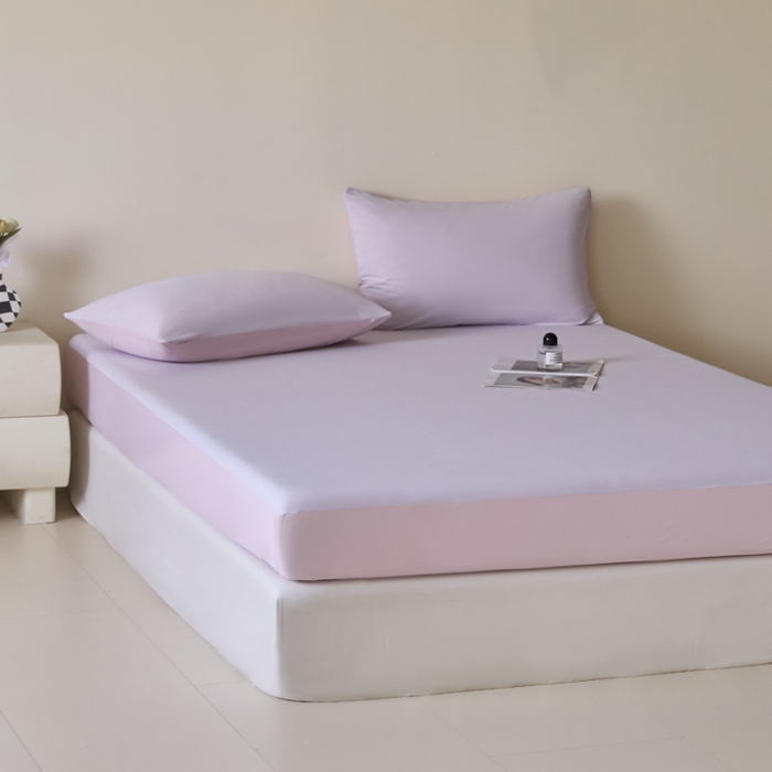 91家纺网 家纺一手货源 找家纺 圣梦莱羽绒家纺 2025春夏新款A类锦氨凉感丝高克重冰丝夏凉被亲肤丝绸被芯 芋泥香草冰