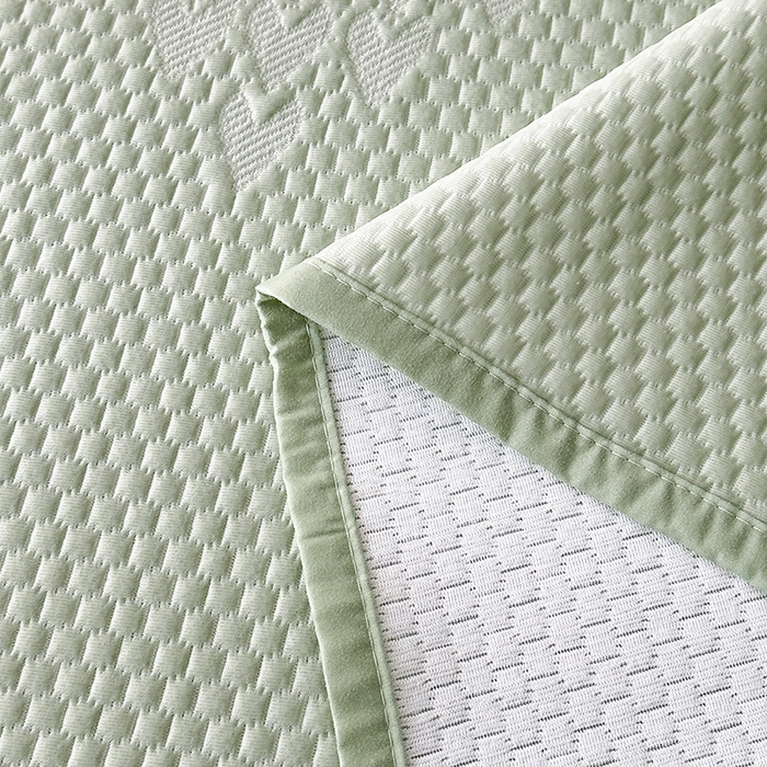 91家纺网 家纺一手货源 找家纺 （总）爱洛家纺 2025新款A类冰丝豆豆凉席-爱心