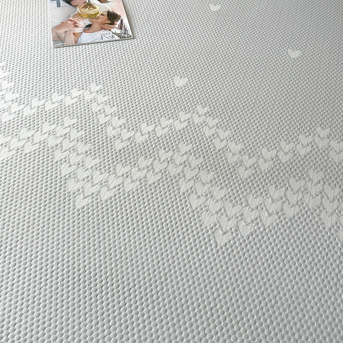 91家纺网 家纺一手货源 找家纺 爱洛家纺 2025新款A类冰丝豆豆凉席-爱心 爱心床笠~灰