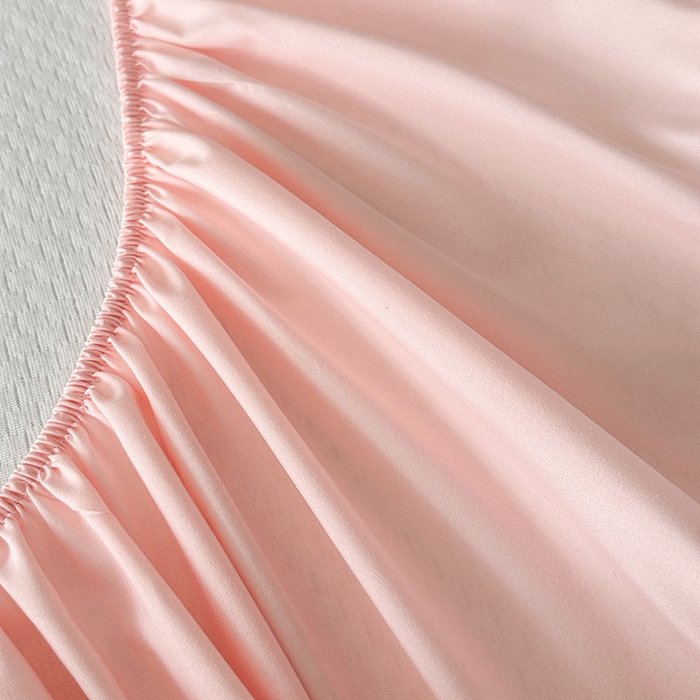 91家纺网 家纺一手货源 找家纺 爱洛家纺 2025新款A类冰丝豆豆凉席-爱心 爱心床笠~粉玉