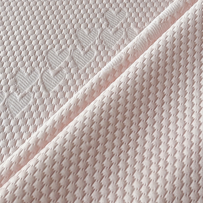 91家纺网 家纺一手货源 找家纺 爱洛家纺 2025新款A类冰丝豆豆凉席-爱心 爱心床垫~粉玉