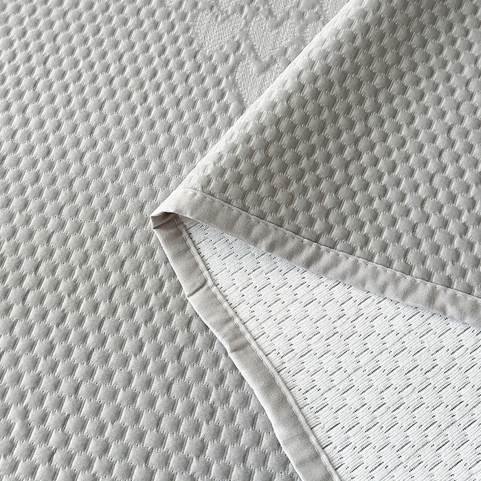 91家纺网 家纺一手货源 找家纺 爱洛家纺 2025新款A类冰丝豆豆凉席-爱心 爱心床垫~灰