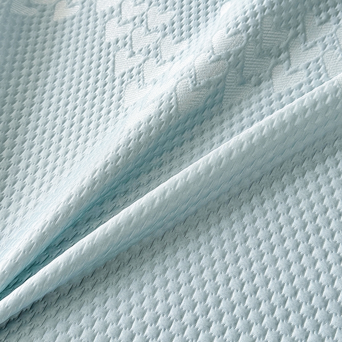 91家纺网 家纺一手货源 找家纺 爱洛家纺 2025新款A类冰丝豆豆凉席-爱心 爱心床垫~蓝