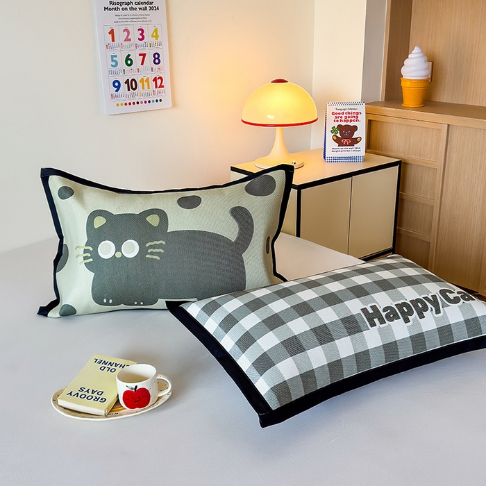 91家纺网 家纺一手货源 找家纺 （总）安哆啦家纺 2025新款A类印花冰藤凉席简约条格系列凉席席子