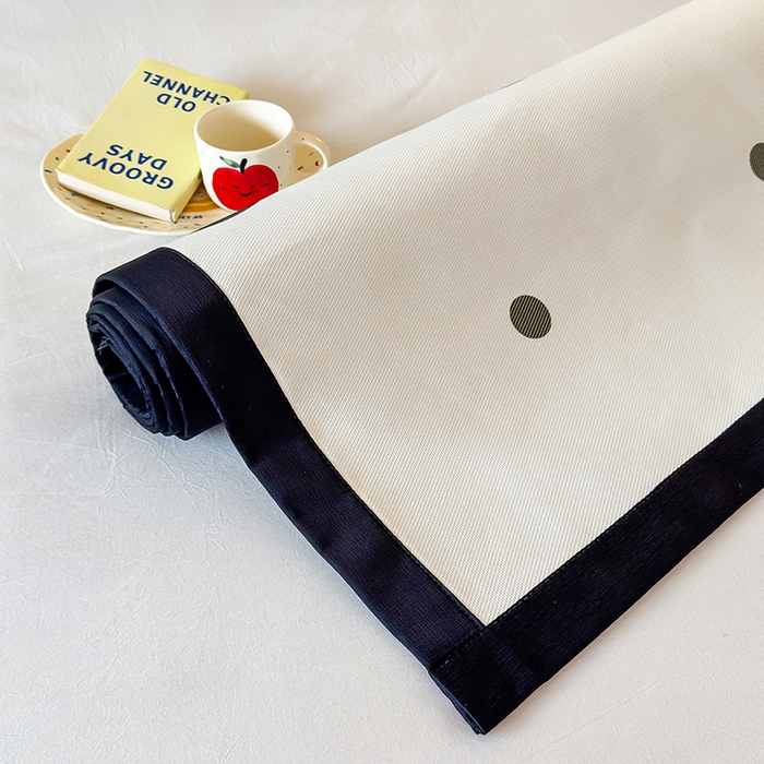 91家纺网 家纺一手货源 找家纺 安哆啦家纺 2025新款A类印花冰藤凉席简约条格系列凉席席子 波点喵-床席款