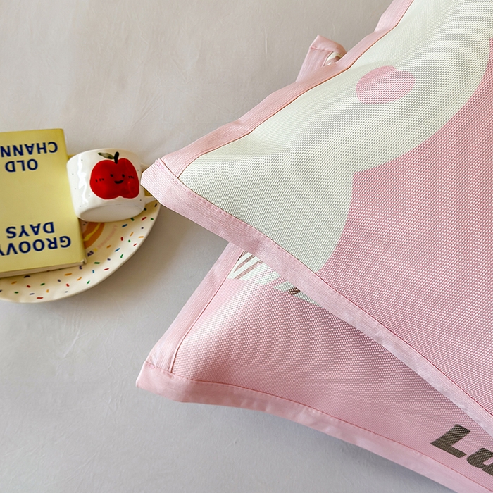 91家纺网 家纺一手货源 找家纺 安哆啦家纺 2025新款A类印花冰藤凉席简约条格系列凉席席子 格格兔-床席款