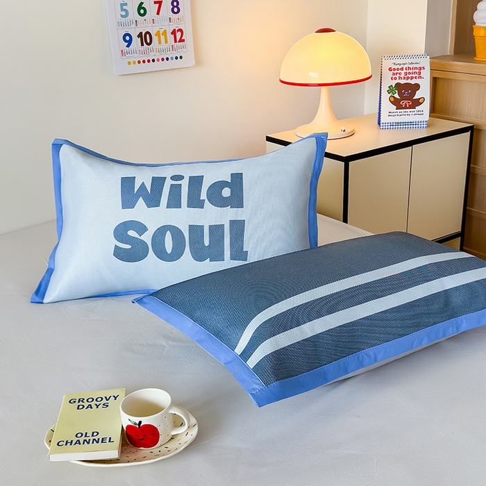 91家纺网 家纺一手货源 找家纺 安哆啦家纺 2025新款A类印花冰藤凉席简约条格系列凉席席子 腔调-床席款