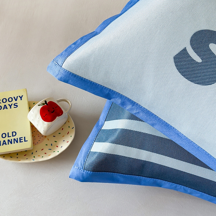 91家纺网 家纺一手货源 找家纺 安哆啦家纺 2025新款A类印花冰藤凉席简约条格系列凉席席子 腔调-床席款