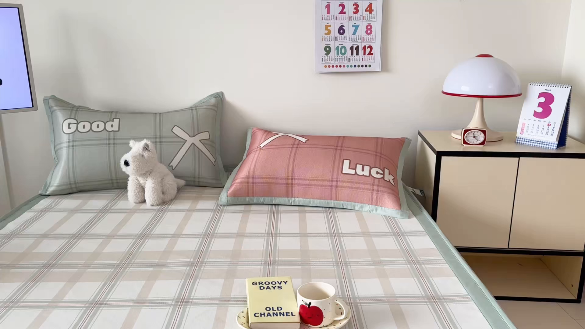 91家纺网 家纺一手货源 找家纺 安哆啦家纺 2025新款A类印花冰藤凉席简约条格系列凉席席子 小绿格-床席款