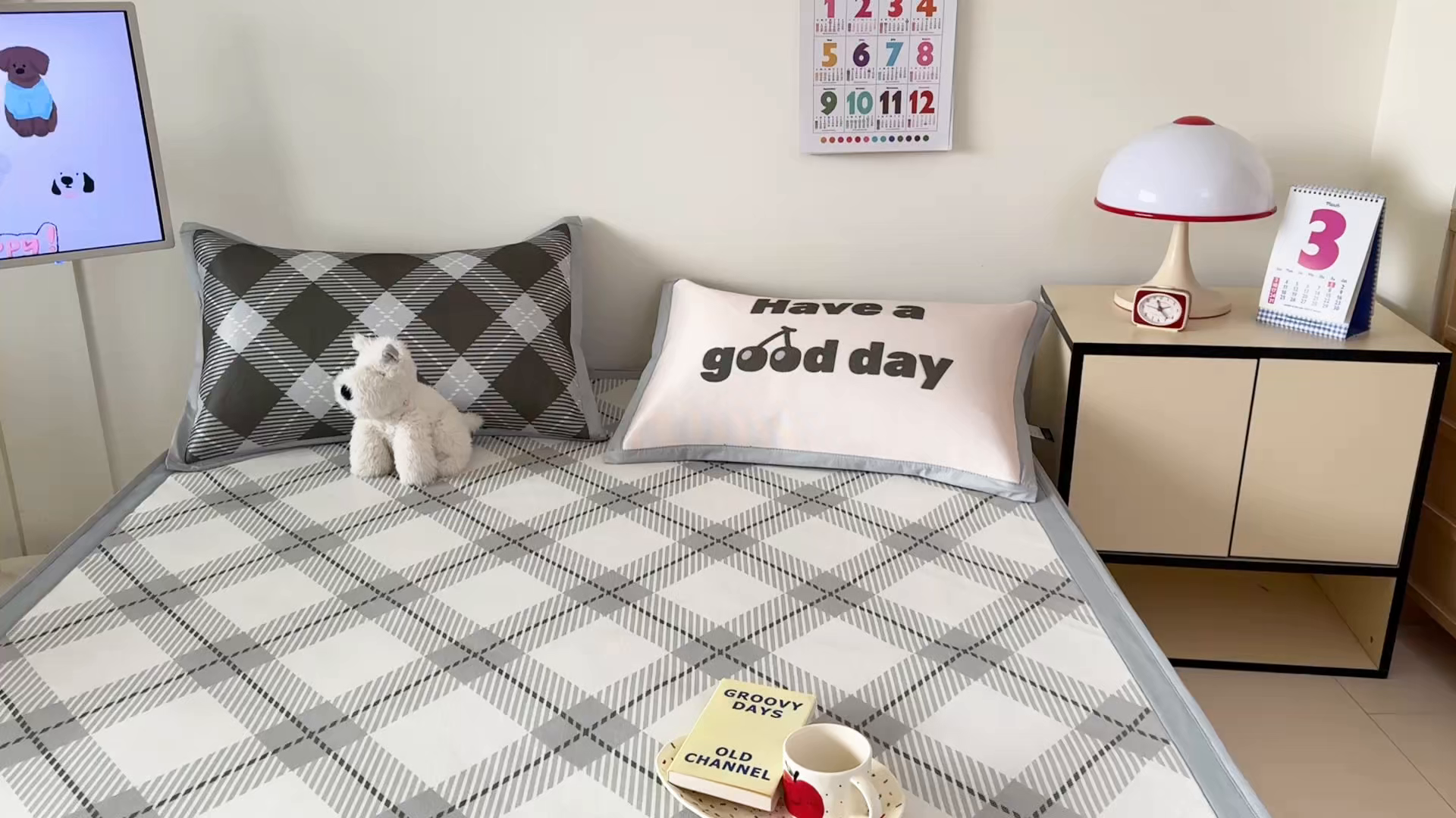 91家纺网 家纺一手货源 找家纺 安哆啦家纺 2025新款A类印花冰藤凉席简约条格系列凉席席子 英伦格调-床席款