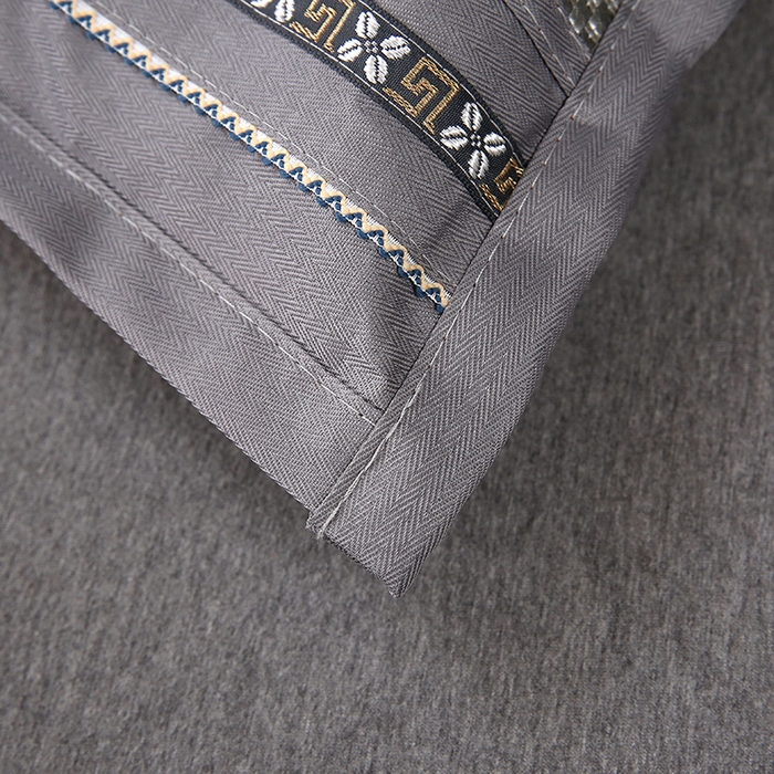 91家纺网 家纺一手货源 找家纺 纽乐家纺 2025新款全荞麦壳枕头夏季冰丝藤席枕芯冰藤荞麦枕竹面凉席枕头 直角冰藤荞麦枕-银色