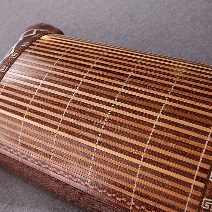 91家纺网 家纺一手货源 找家纺 纽乐家纺 2025新款全荞麦壳枕头夏季冰丝藤席枕芯冰藤荞麦枕竹面凉席枕头 直角竹席荞麦枕-深咖色