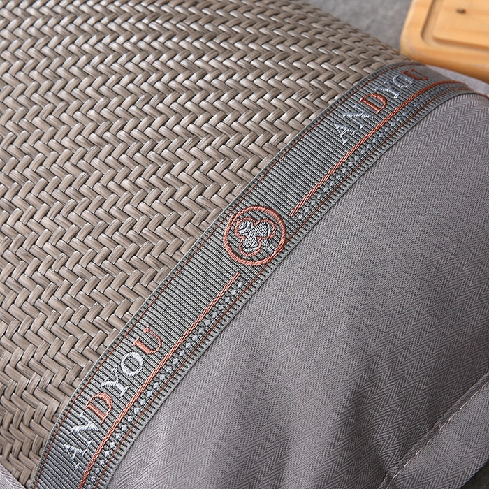 91家纺网 家纺一手货源 找家纺 纽乐家纺 2025新款全荞麦壳枕头夏季冰丝藤席枕芯冰藤荞麦枕竹面凉席枕头 直角PU冰藤荞麦枕-银色