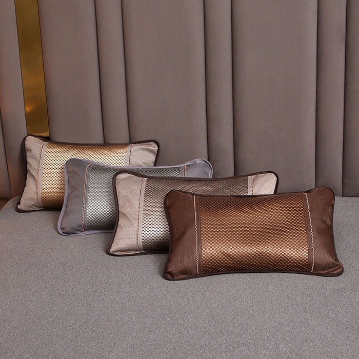 91家纺网 家纺一手货源 找家纺 纽乐家纺 2025新款全荞麦壳枕头夏季冰丝藤席枕芯冰藤荞麦枕竹面凉席枕头 组合图仅供展示