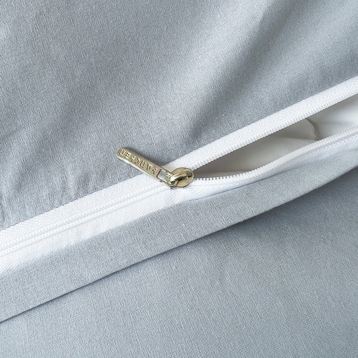 91家纺网 家纺一手货源 找家纺 涵宸家纺 2025新款A类全棉双层纱荷叶花边四件套 花边-莫奈蓝