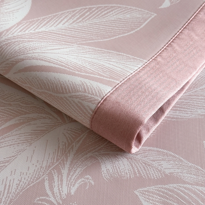 91家纺网 家纺一手货源 找家纺 九花鹿 2025新款A类PE凉感提花冰丝凉席软凉席可水洗可机洗 盆栽（樱花粉）