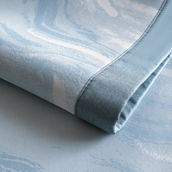 91家纺网 家纺一手货源 找家纺 九花鹿 2025新款A类PE凉感提花冰丝凉席软凉席可水洗可机洗 西里（天空蓝）