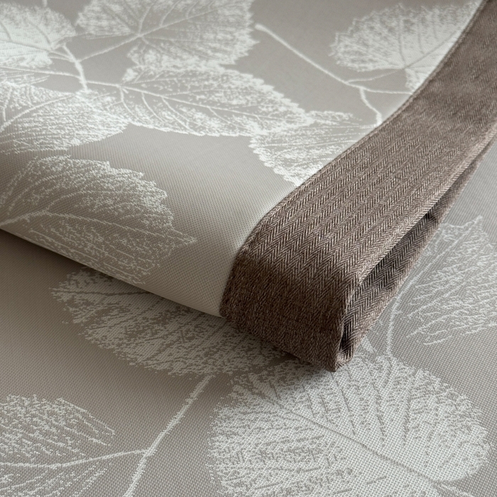 91家纺网 家纺一手货源 找家纺 九花鹿 2025新款A类PE凉感提花冰丝凉席软凉席可水洗可机洗 叶语（米灰）