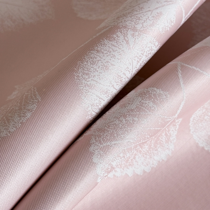 91家纺网 家纺一手货源 找家纺 九花鹿 2025新款A类PE凉感提花冰丝凉席软凉席可水洗可机洗 叶语（樱花粉)