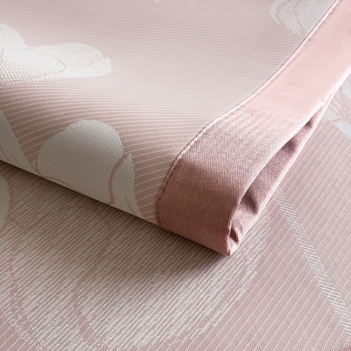 91家纺网 家纺一手货源 找家纺 九花鹿 2025新款A类PE凉感提花冰丝凉席软凉席可水洗可机洗 郁金香（浅粉）