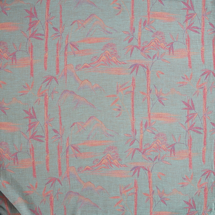 91家纺网 家纺一手货源 找家纺 2025新款全棉色织双层纱纽扣款四件套 竹报平安-粉