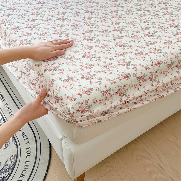 91家纺网 家纺一手货源 找家纺 宝齐莱家纺 2025新款13376全棉纯棉活性印花床笠单品单床笠床笠单件 恋曲-床笠