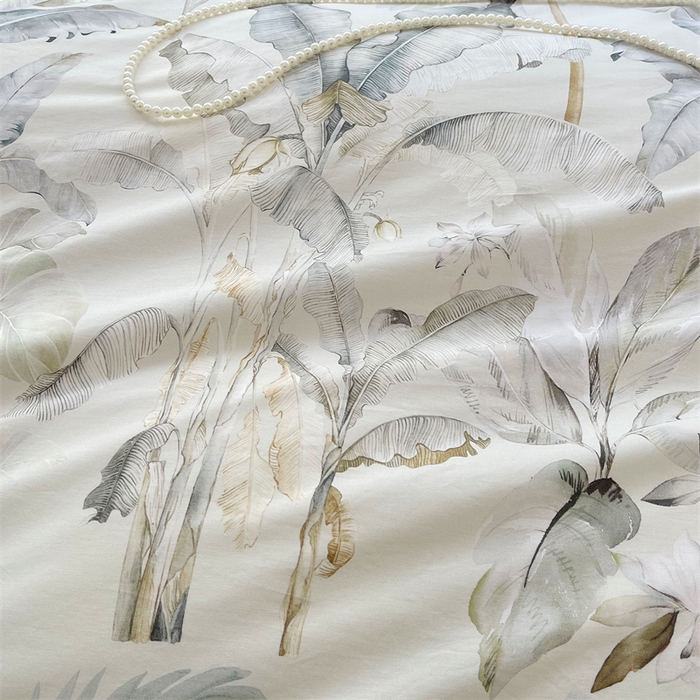 91家纺网 家纺一手货源 找家纺 宝齐莱家纺 2025新款13376全棉纯棉活性印花被套单品单被套被套单件 晨雾蓝-被套