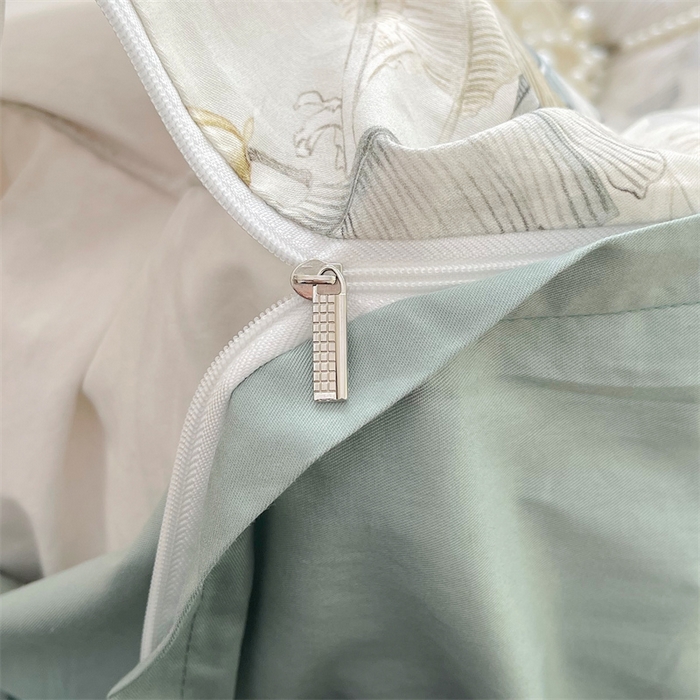 91家纺网 家纺一手货源 找家纺 宝齐莱家纺 2025新款13376全棉纯棉活性印花被套单品单被套被套单件 晨雾蓝-被套