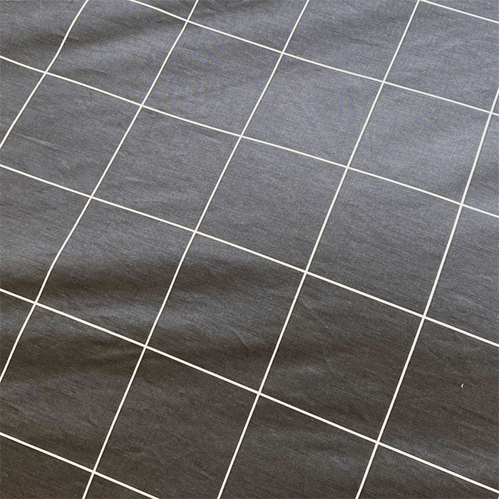 91家纺网 家纺一手货源 找家纺 宝齐莱家纺 2025新款13376全棉纯棉活性印花被套单品单被套被套单件 黑白格-被套