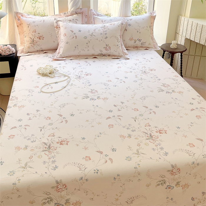 91家纺网 家纺一手货源 找家纺 宝齐莱家纺 2025新款13376全棉纯棉活性印花床单单品单床单床单单件 灵动玉-床单