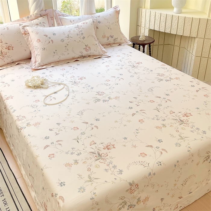 91家纺网 家纺一手货源 找家纺 宝齐莱家纺 2025新款13376全棉纯棉活性印花床单单品单床单床单单件 灵动玉-床单