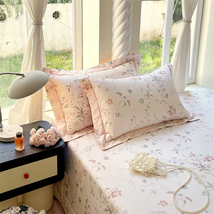 宝齐莱家纺 2025新款13376全棉纯棉活性印花枕套单品单枕套枕套单件 灵动玉-枕套