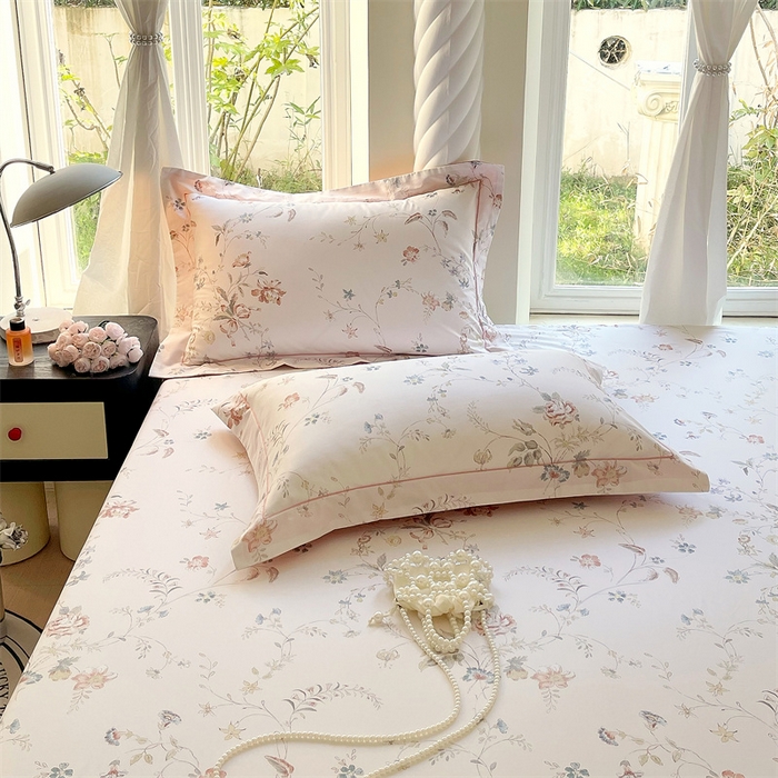 91家纺网 家纺一手货源 找家纺 宝齐莱家纺 2025新款13376全棉纯棉活性印花枕套单品单枕套枕套单件 灵动玉-枕套