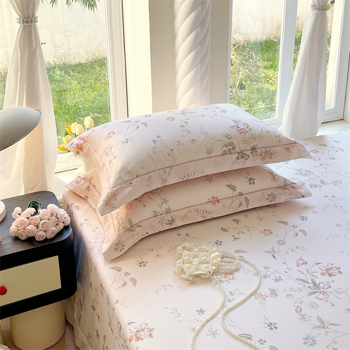 91家纺网 家纺一手货源 找家纺 宝齐莱家纺 2025新款13376全棉纯棉活性印花枕套单品单枕套枕套单件 灵动玉-枕套