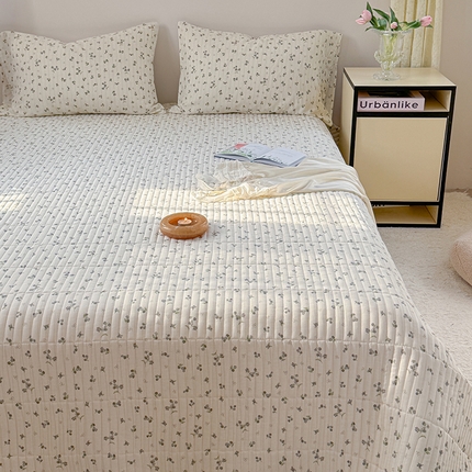 91家纺网 家纺一手货源 找家纺 TT.one 塔塔家居 2025新款全棉双层纱贝壳边夏被系列 床盖·晨露