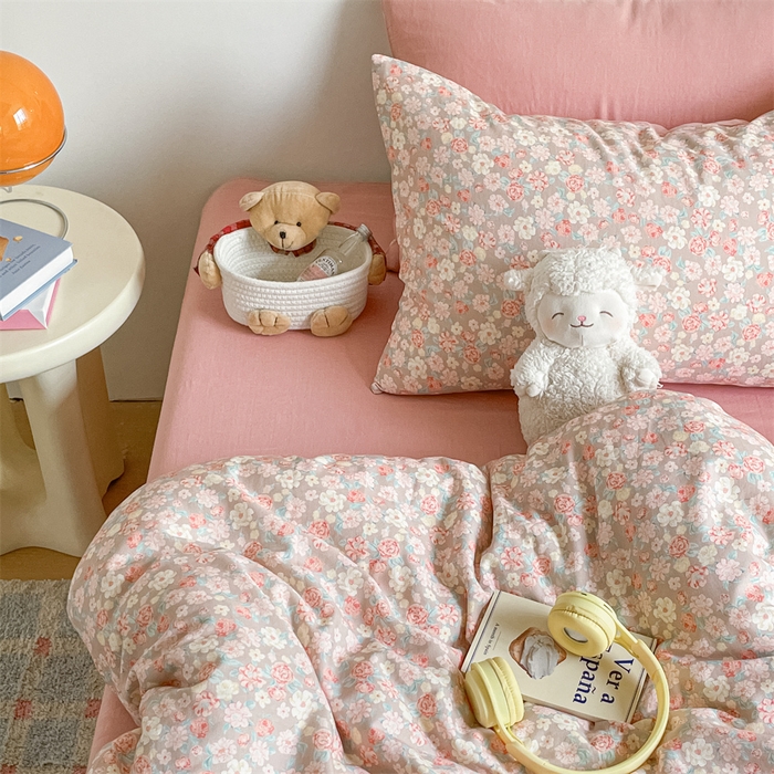 91家纺网 家纺一手货源 找家纺 （总）如约 2025新款A类全棉双层纱四件套