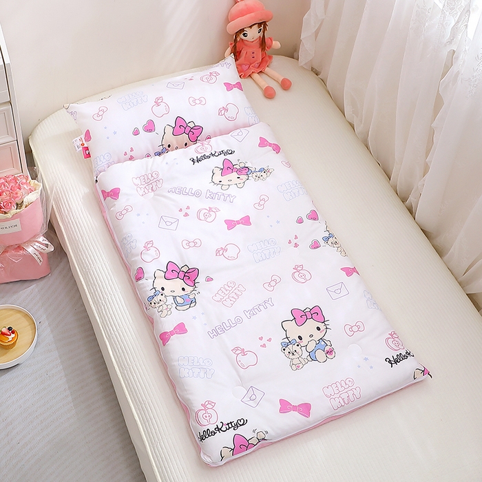 91家纺网 家纺一手货源 找家纺 八零年代 2024新款三丽鸥睡袋儿童一体防踢被 纯棉四季款