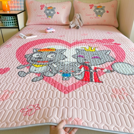 金爱家 2025新款凉感丝乳胶凉席 乳胶-灰灰家族