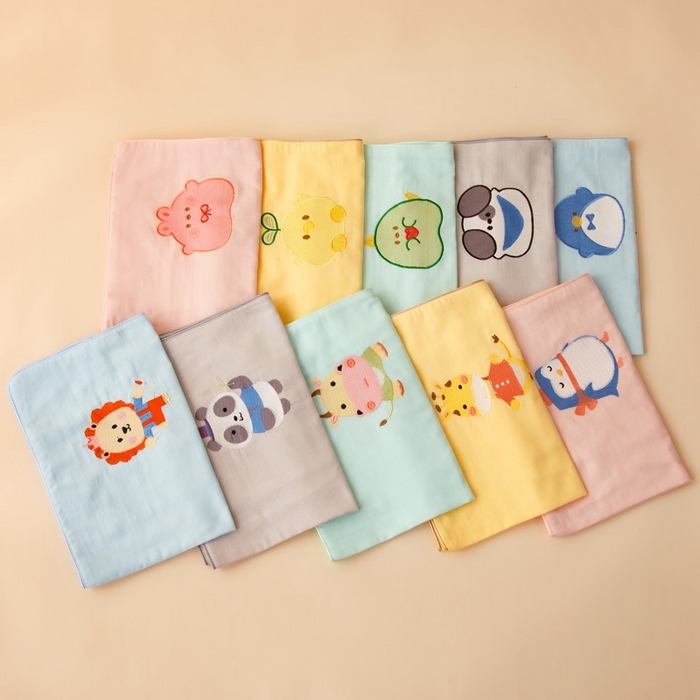 91家纺网 家纺一手货源 找家纺 喜多兔2025新款小轻柔纯棉双层纱枕套枕头 叠拍图（仅供参考）