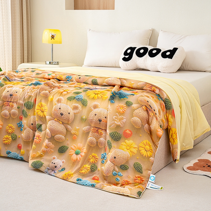 91家纺网 家纺一手货源 找家纺 （总）圣尔雅家纺 2025新款5D立体夏被被子被芯